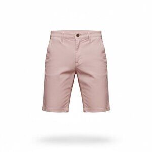 Monfrère Men's Light Pink Chino Shorts With Button Closure & Side Pockets 32